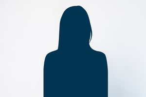 Silhouette von einer Person.